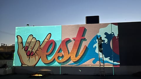 Levi's art mural