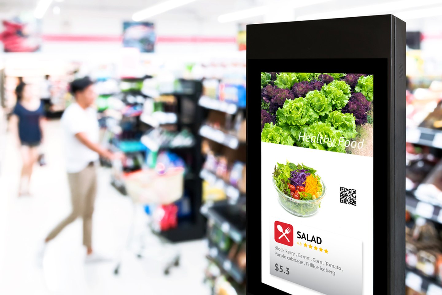 Digital in-store ad